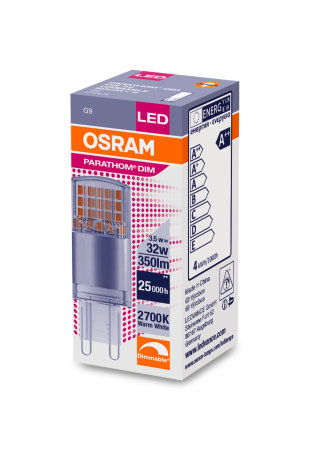 OSRAM LAMP LED P PIN32 3,5W 220V CL DIM 350LMN 2700K