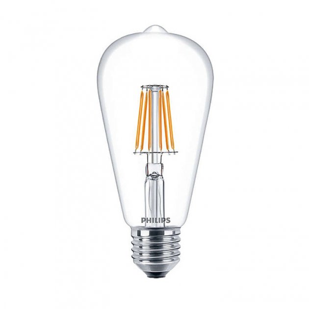 PHILIPS LAMP LED FILAMENT 6-70W 827 E27 YELLOW ST64