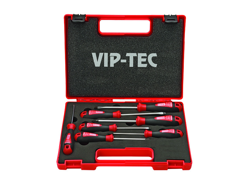 VIP-TEC Power screwdriver set 7 pieces (straight-star)