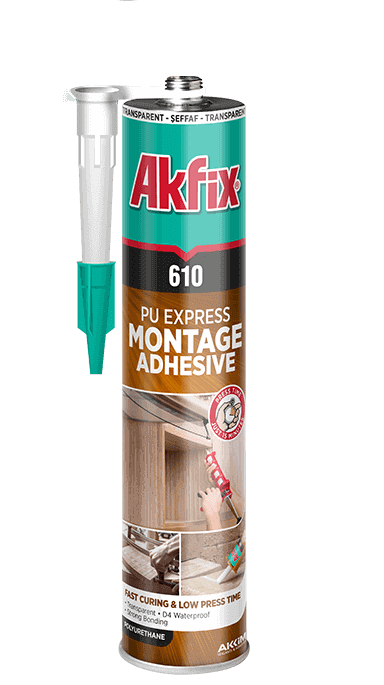 MONTAJ KLEYİ AKFIX 610 PU 310 ML ŞƏFFAF
